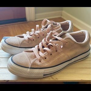 Pink Suede Converse